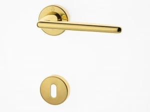 GHIDINI Ручка из латуни на розетке с замком Easy