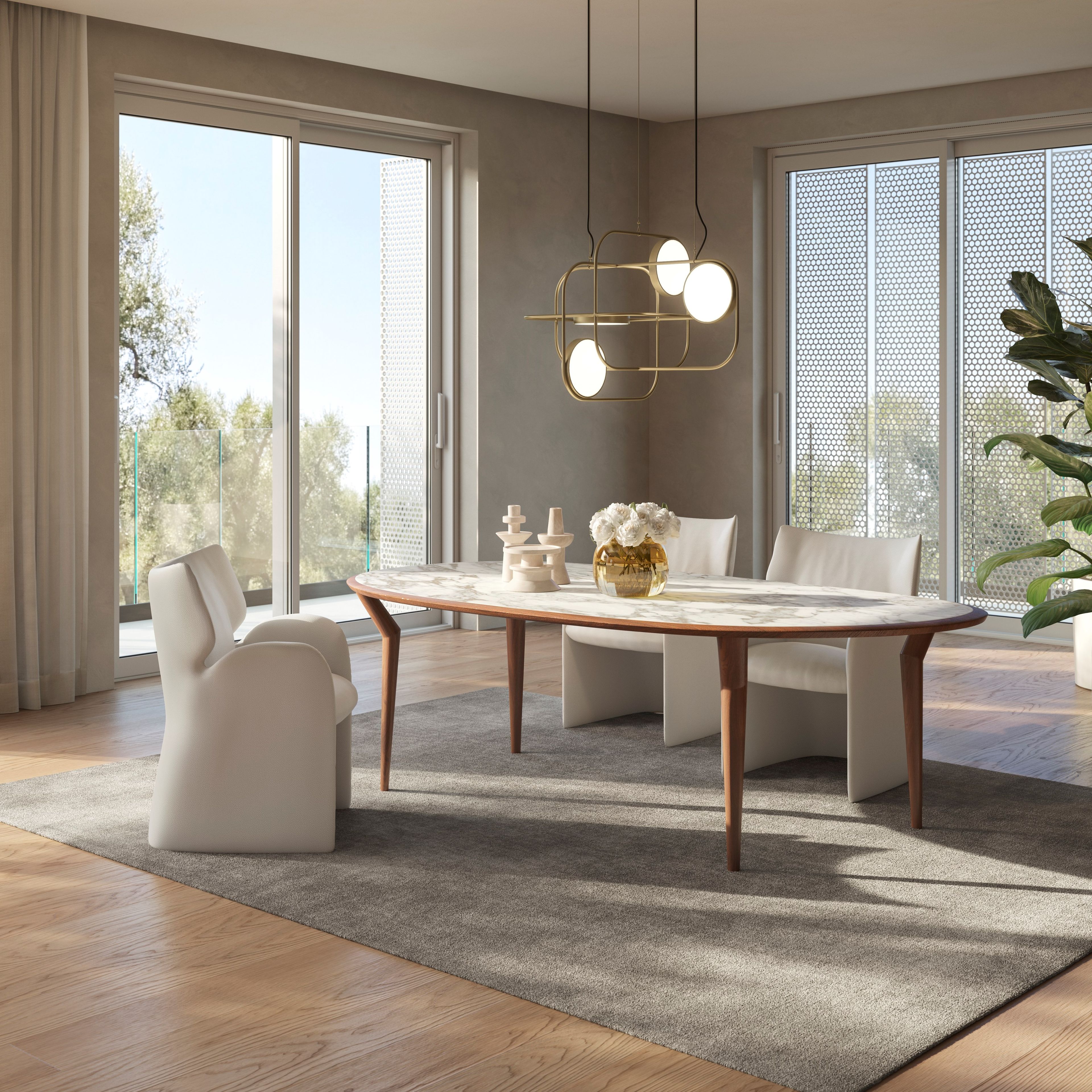 Кожаное кресло с подлокотниками Natuzzi Italia пышные ARCH-00000036 - Вид №5