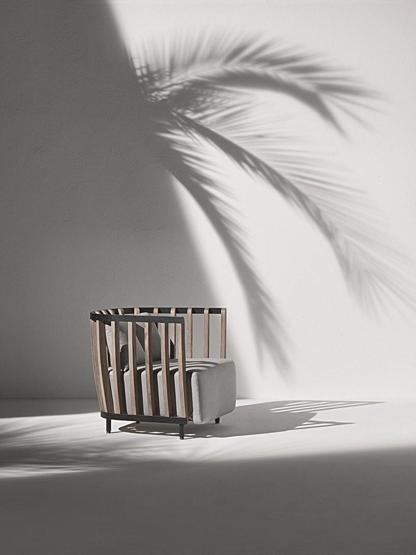 Ethimo Садовое кресло из тика с подлокотниками Swing Swpo05 - Вид №6