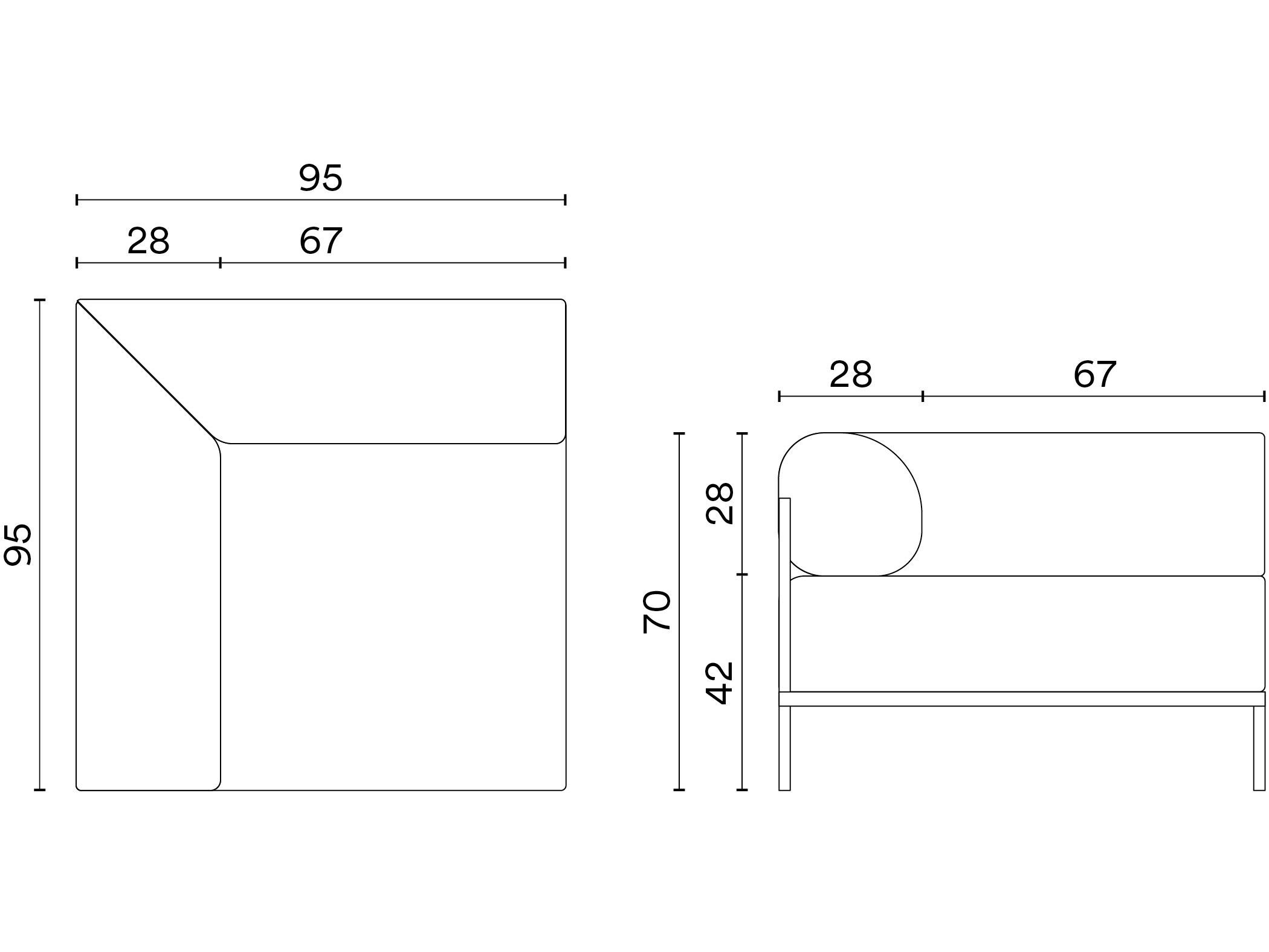 Угловой модуль Noah Living ARCH-00027617 - Вид №16