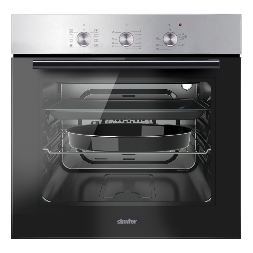 9240923 Электрический духовой шкаф Simfer B6EM19071 серебристый STDN-0096337