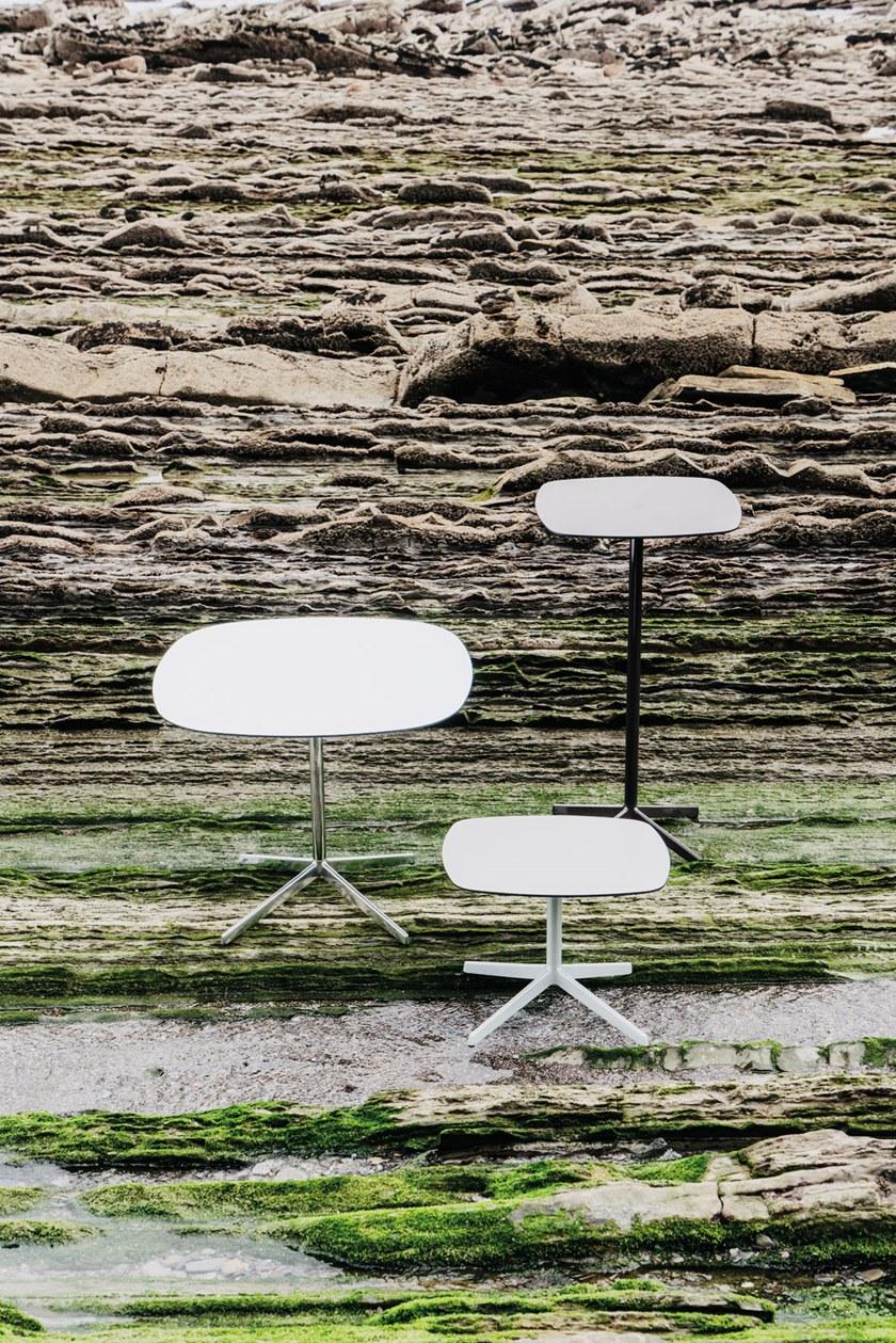 ENEA Низкий стол с алюминиевым основанием и столешницей из hpl Lottus tables sun-id-1356728 - Вид №2