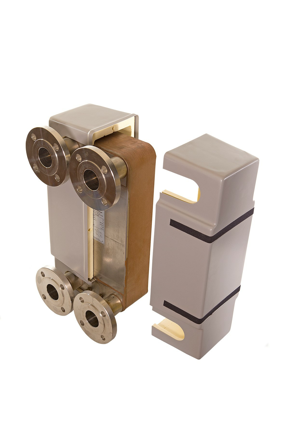 Danfoss Паяный пластинчатый теплообменник серии XB66 XB66L-1-90 PN16 DN65 паяный ТО 004B1966  - Вид №26