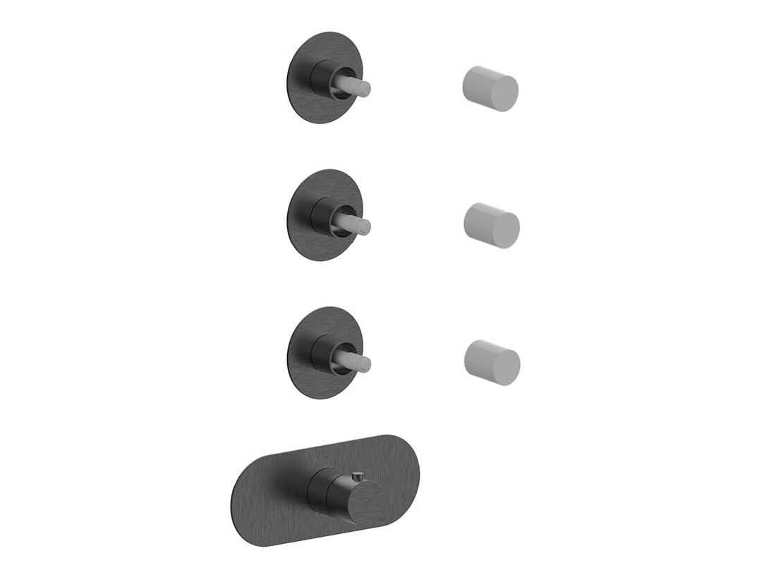 Термостатический смеситель для душа с 4 отверстиями Rubinetterie Frattini отдельная эстетика ARCH-00038079