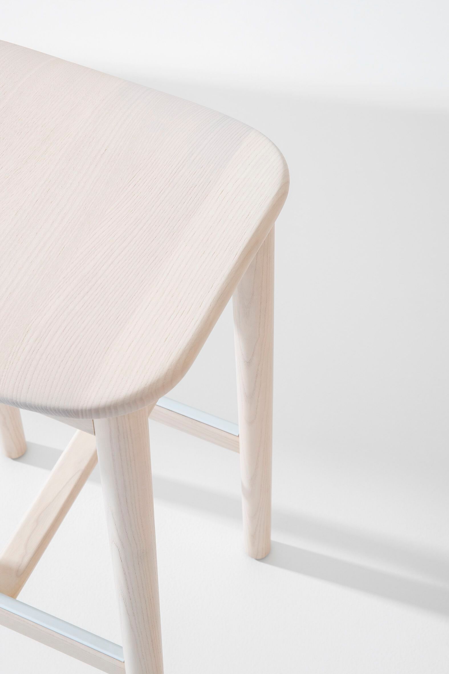 Высокий стул из ясеня с подставкой для ног Billiani ARCH-00079570 - Вид №3