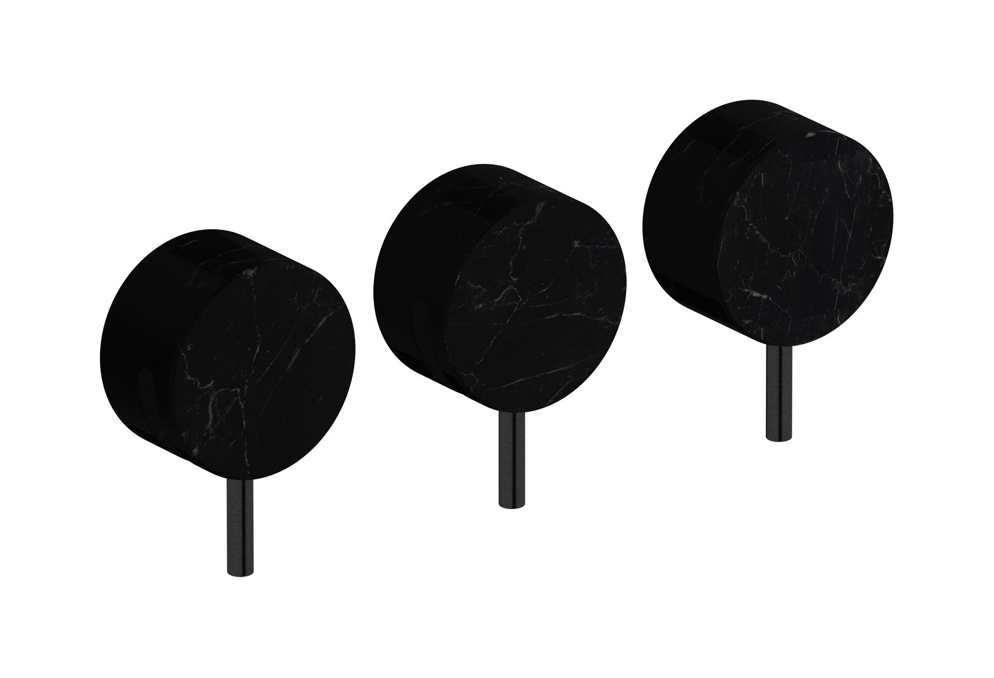 Мраморный встраиваемый смеситель для душа с 3 отверстиями и переключателем IB мрамор + мрамор Elle ARCH-00101159 - Вид №5