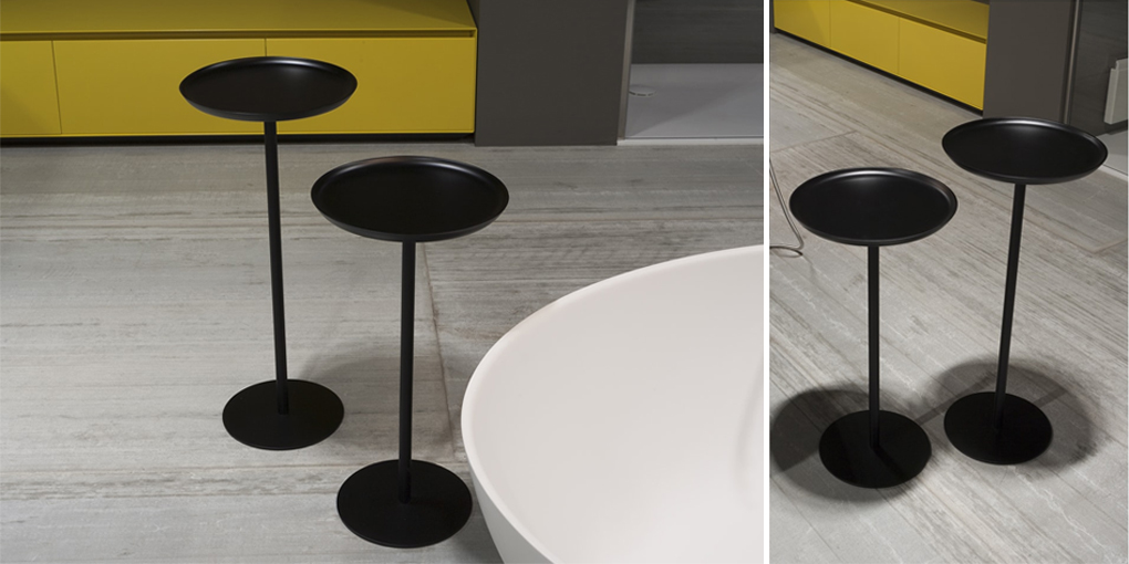 Столик с полотенцедержателем LINO1,LINO2 Antonio Lupi LINO белый Antoniolupi LINO1LINO2 - Вид №1