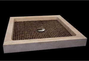 RAMA 1956 Квадратный душевой поддон из натурального камня и кокоса Piatti doccia