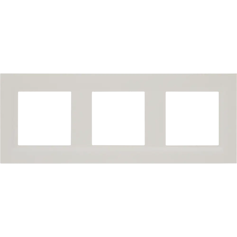 82064598 Рамка для розеток и выключателей Legrand Structura 3 поста, цвет слоновая кость STLM-0018589
