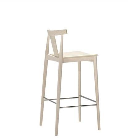 Andreu World Табурет из бука со встроенной подушкой и подставкой для ног Smile Bq0338-bq0349 - Вид №5