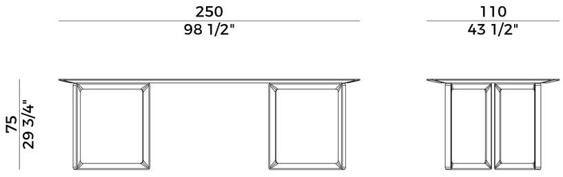 Potocco Прямоугольный деревянный стол Opus 893/tr - Вид №6