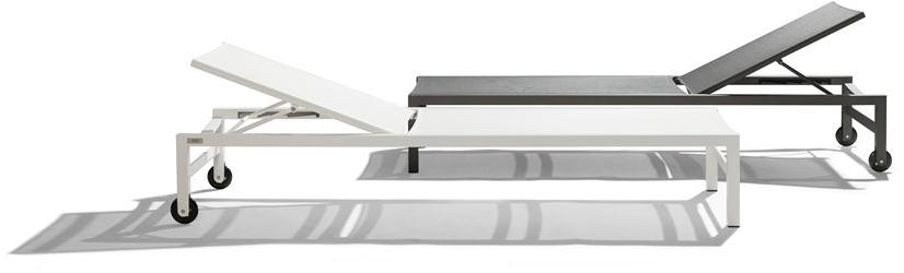 TRIBÙ Садовый шезлонг Textilene на колесиках Forum 06040 - Вид №1