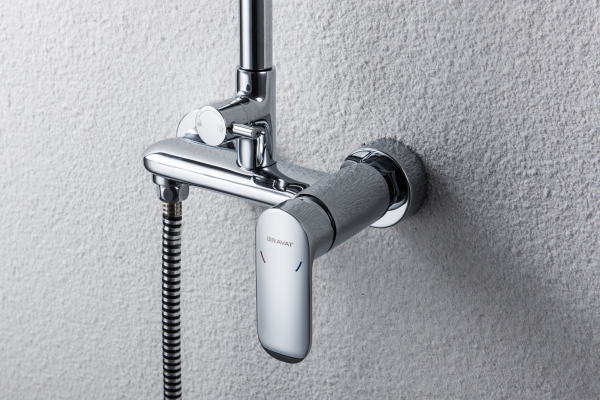 Душевая колонна со смесителем для душа OPAL F9125183CP-A-RUS bravat - Вид №3