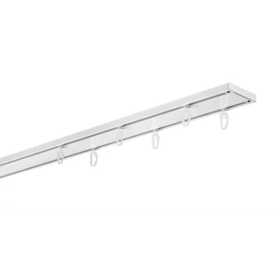 Шинный карниз в наборе двухрядный Atlant 200 см металл белый