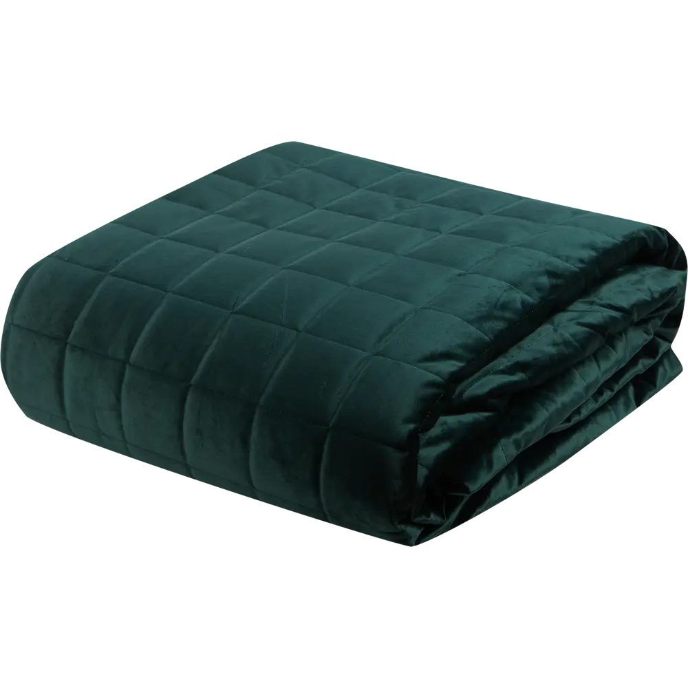 Покрывало Velvet Etna, 220x240 см, полиэстер, цвет тёмно-зелёный 82344959 STLM-2202492 INSPIRE 