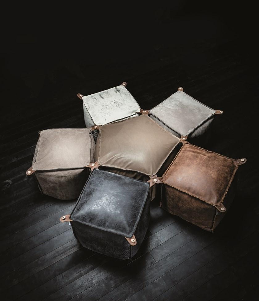 Vibieffe Пуф со съемным чехлом из кожи или ткани sun-id-1417546 - Вид №2