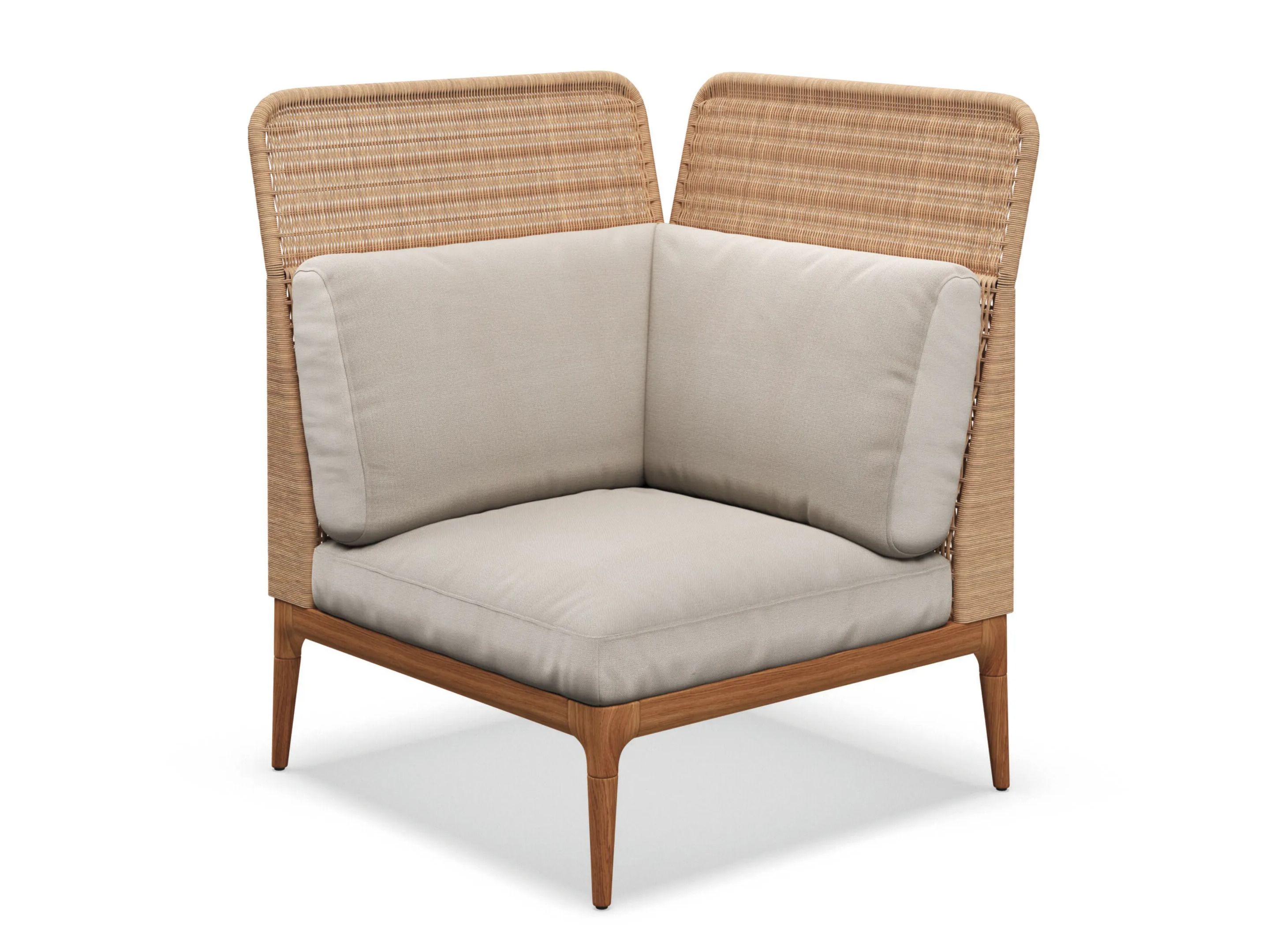 Плетеное и тканое угловое садовое кресло Gloster ARCH-00106617