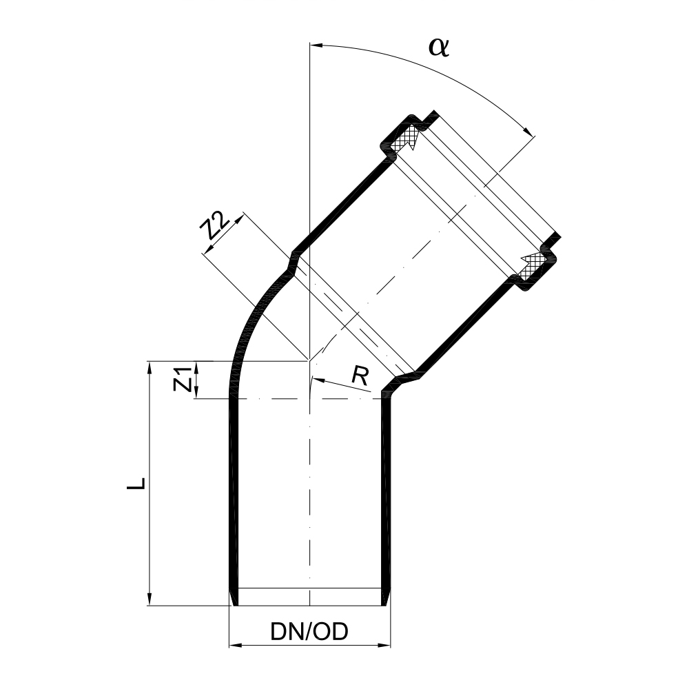 02122 Отводы Tece  - Вид №1