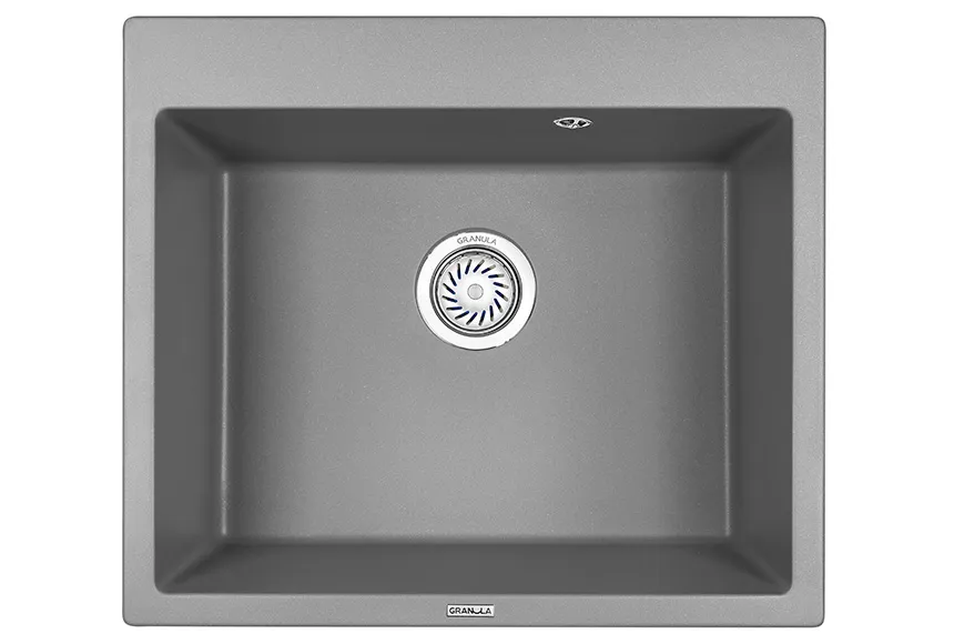 6001, АЛЮМИНИУМ, кухонная мойка, кварц GRANULA 6001-ST127 - Вид №1