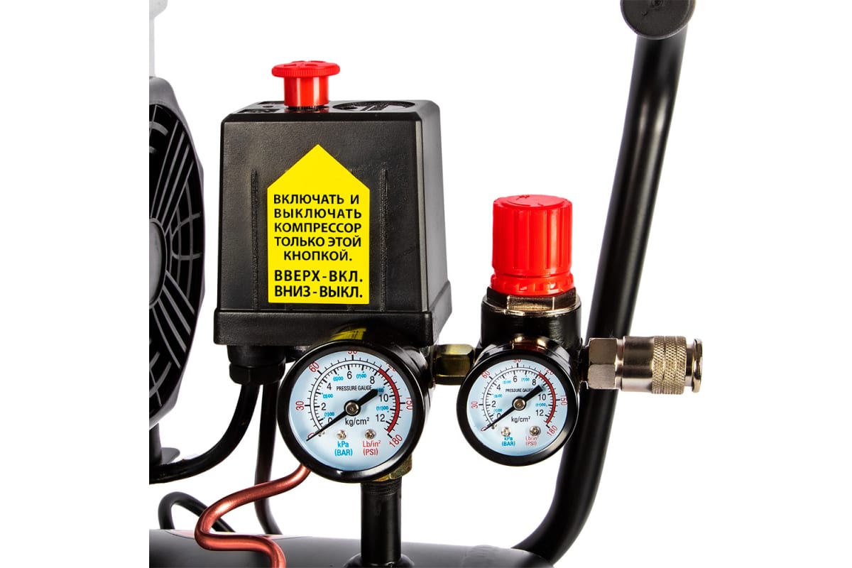 Компрессор поршневой безмасляный Quattro Elementi PACIFIC 24-200 9014347 STDN-0009168 - Вид №1