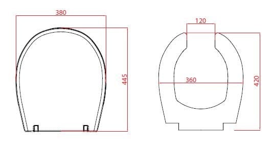Полимерное сиденье для унитаза Goman Открытая ARCH-00128565 - Вид №2