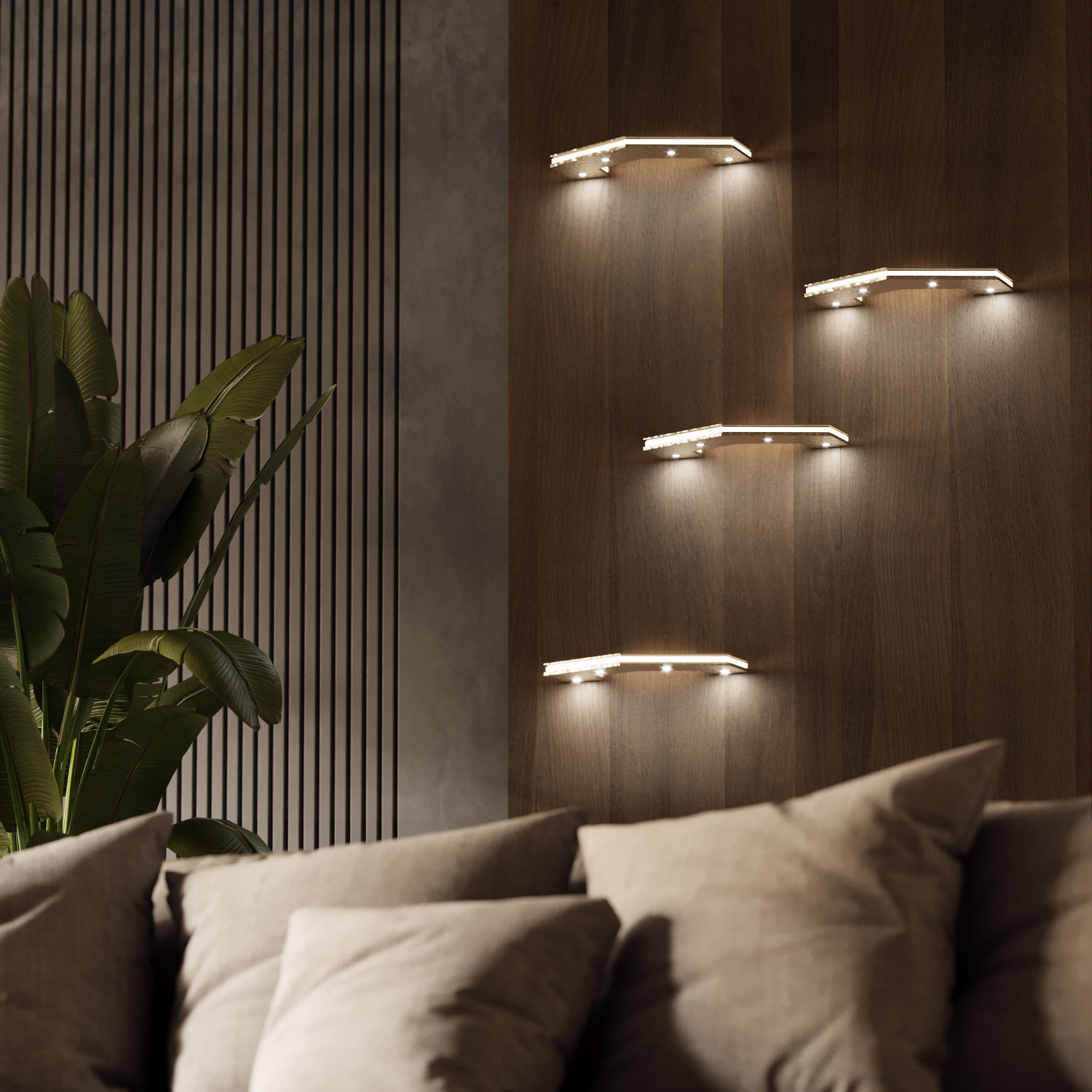 Металлический светодиодный настенный светильник STILLUX OTTO 21665 / 21664 ARCH-00058005 - Вид №3