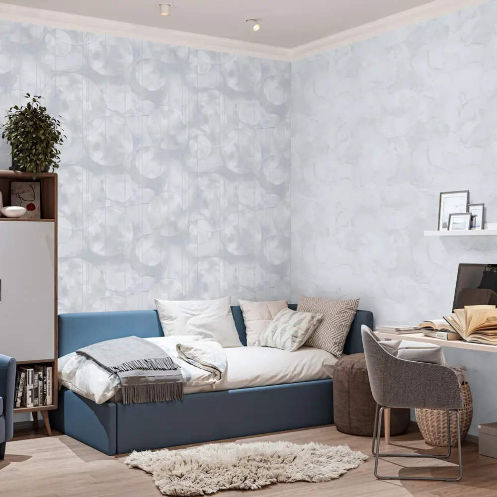 Флизелиновые обои Palitra Family Euphoria - серые 1.06 м 89390453 STLM-1414241 - Вид №4