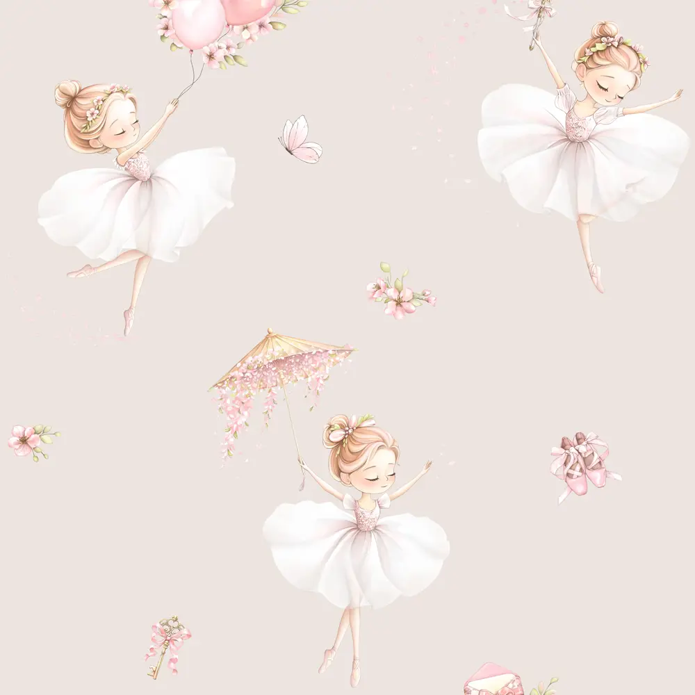 Обои флизелиновые Артекс Балерины бежевые 1.06 м 11498-01 STLM-2141073