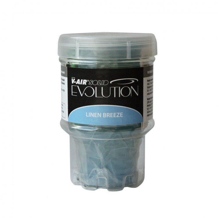V-AIR SOLID EVO LINEN VECTAIR SYSTEMS Автоматический освежитель воздуха V-AIR SOLID EVOLUTION - Льняной Бриз Голубой 