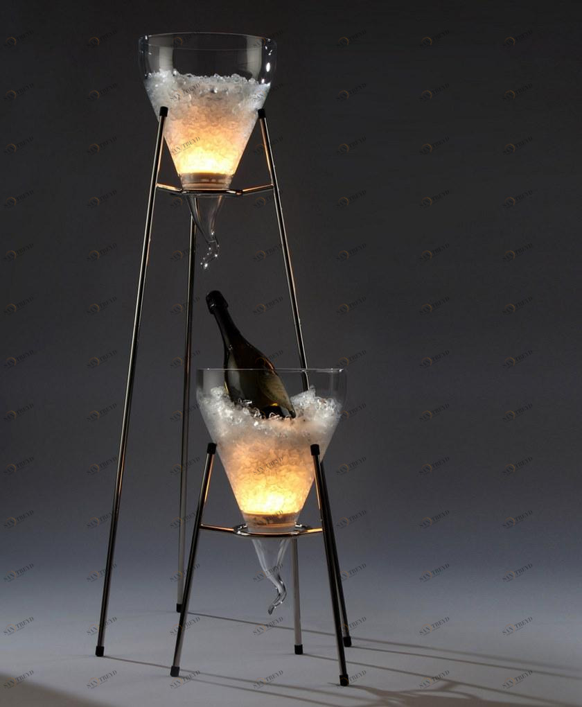 Zieher Ведерко для льда из нержавеющей стали и стекла  8070.01pb 