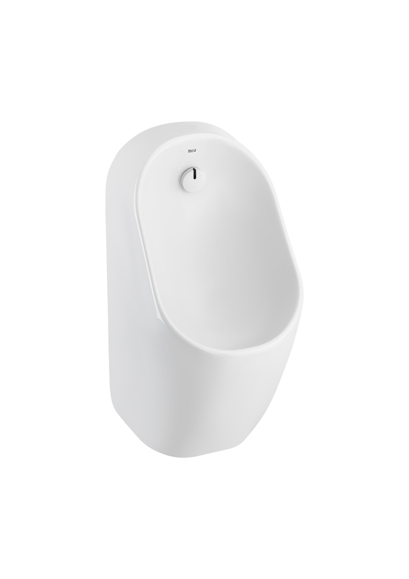 A3590J5000 Безободковый фарфоровый электронный писсуар с задним входом воды и питанием от сети ROCA Proton 