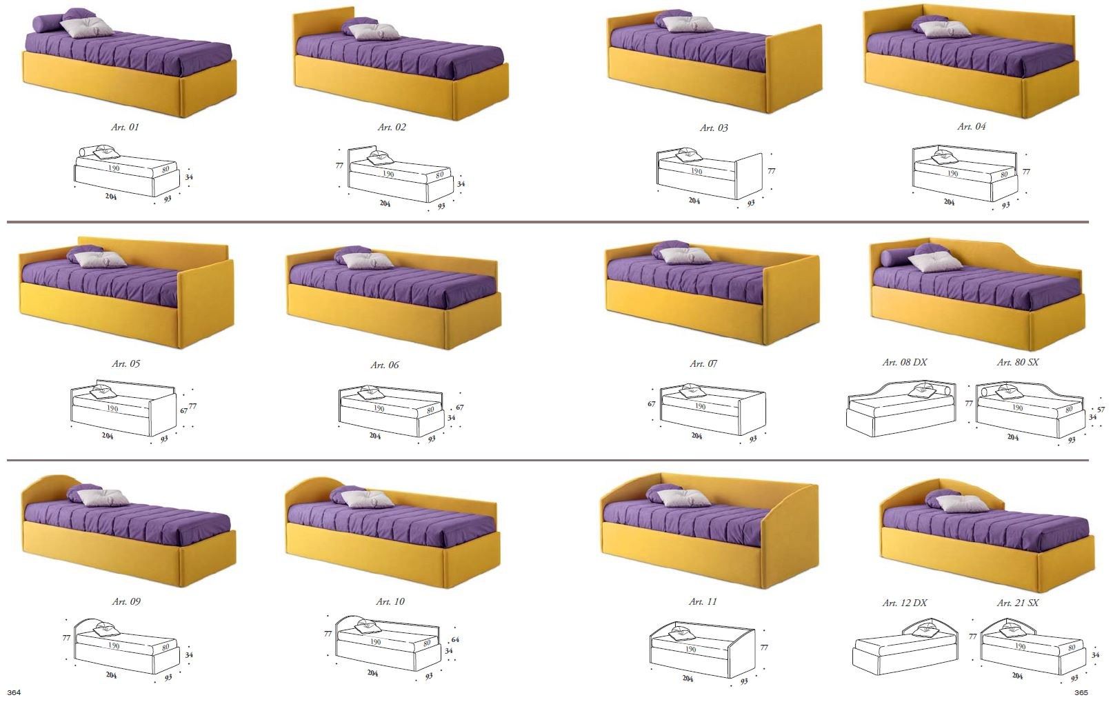 Односпальная кровать-трансформер из ткани Felis Bedstories ARCH-00111527 - Вид №3