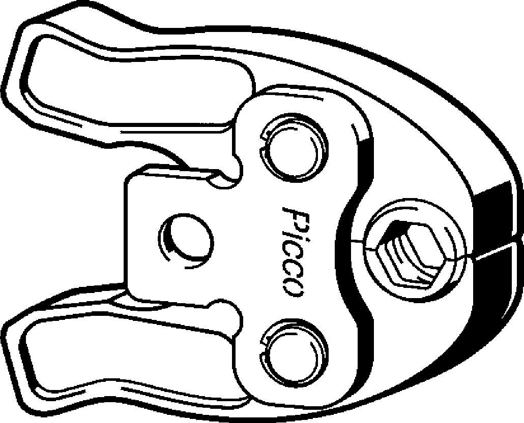 485 542 Модель 2484.9 Трубопроводные системы  Системные пресс-инструменты  Системные пресс-клещи Picco  Металлические пресс-системы Santreyd  - Вид №1