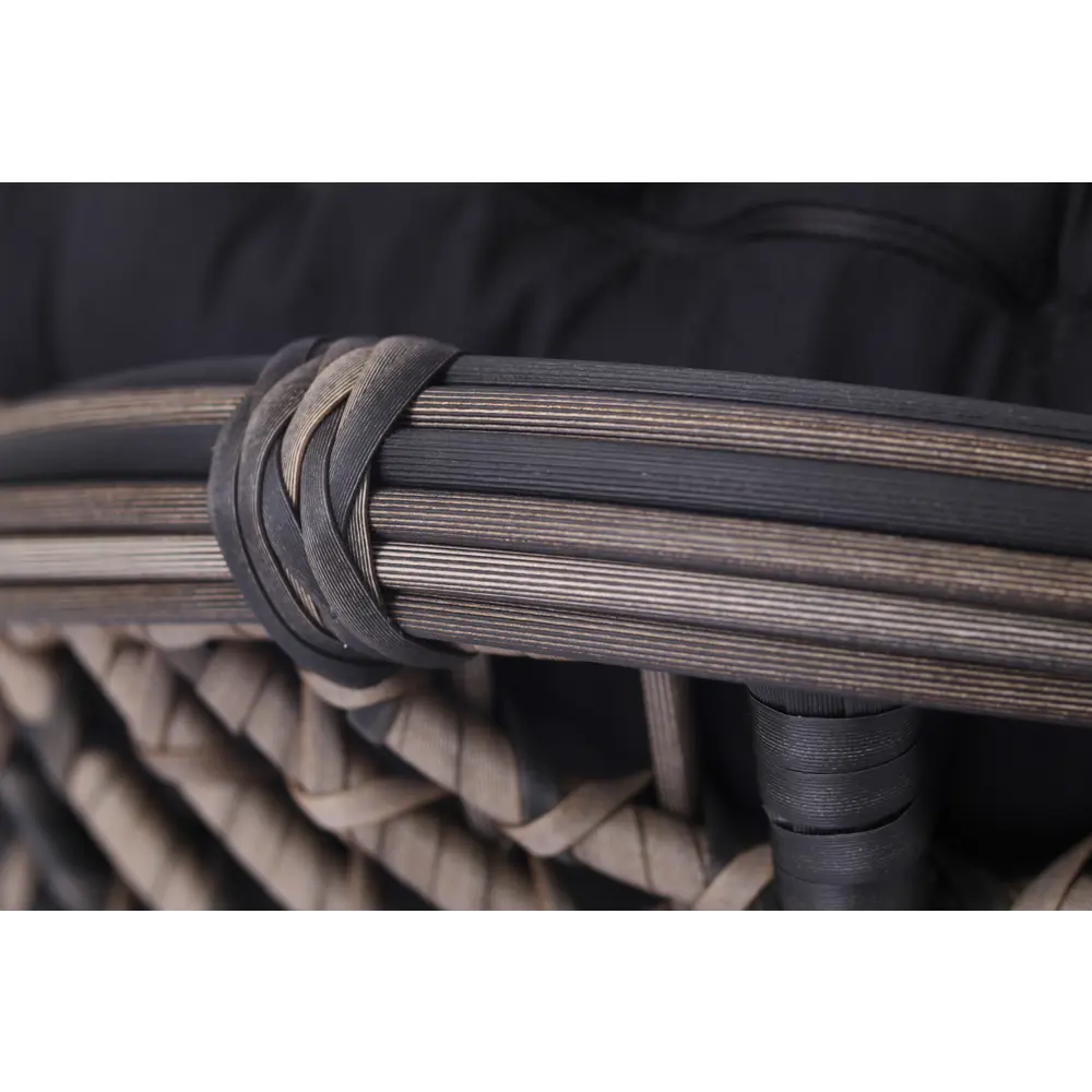 Кресло садовое Niko 85x83x82 см искусственный ротанг темно-коричневый Santreyd STLM-2159078 - Вид №9