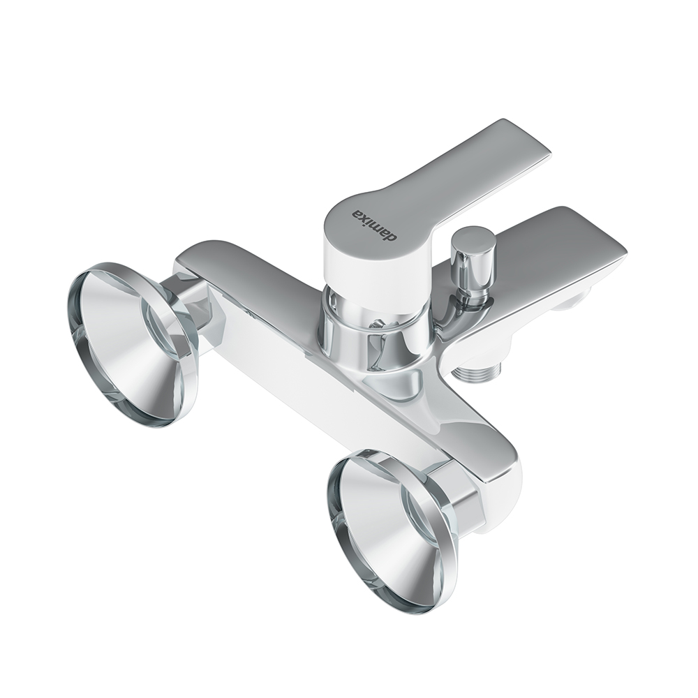 841000000 смеситель для ванны/душа белый Damixa Origin Elegance  - Вид №2