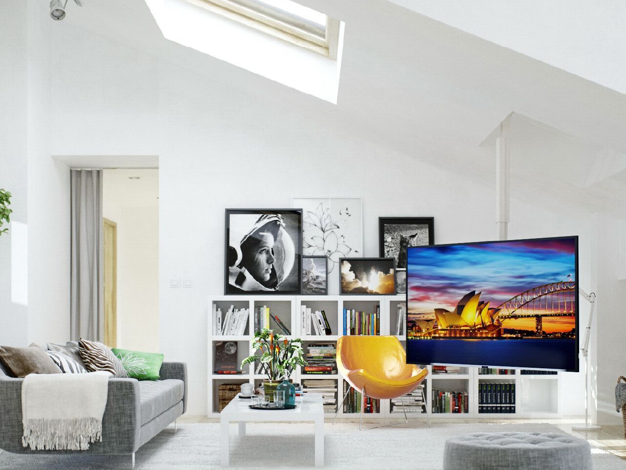 Потолочная подставка для телевизора с электроприводом Maior ARCH-00066149 - Вид №4