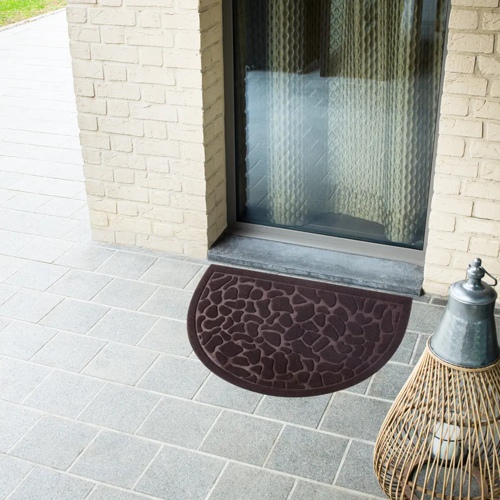 Коврик Inspire HR Lenzo 40x60 см резина цвет темно-коричневый 88249562 STLM-2064781 