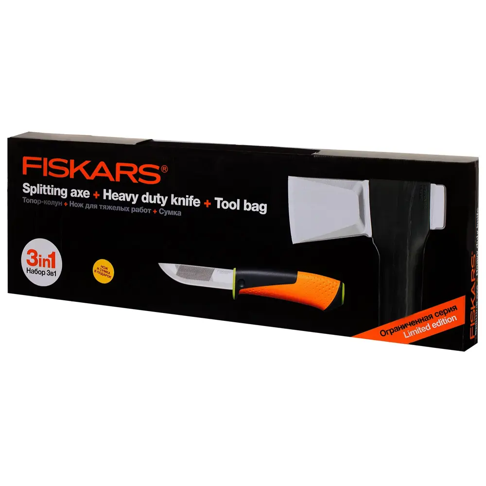 Набор: Топор колун X25, нож и сумка в подарок FISKARS STLM-2109670 - Вид №10