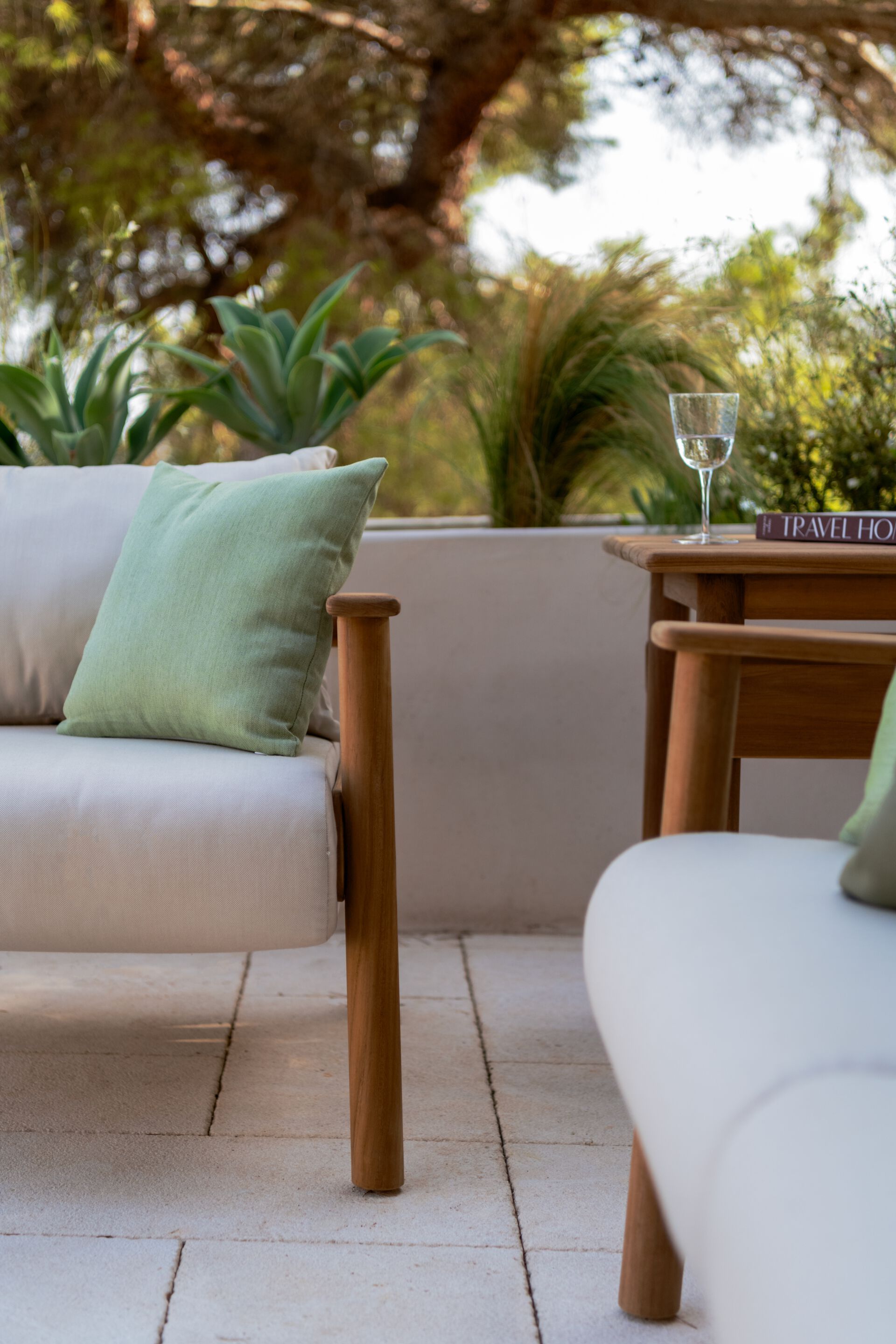 Садовое кресло из тикового дерева с подушками Sunbrella FJAKA Pomalo ARCH-00125828 - Вид №13