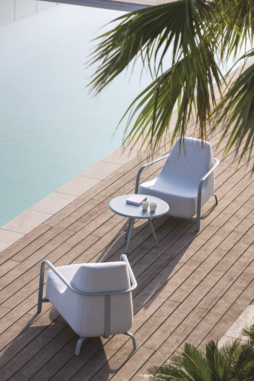 FAST Низкий квадратный алюминиевый садовый столик Bigfoot Bf21 - Вид №5