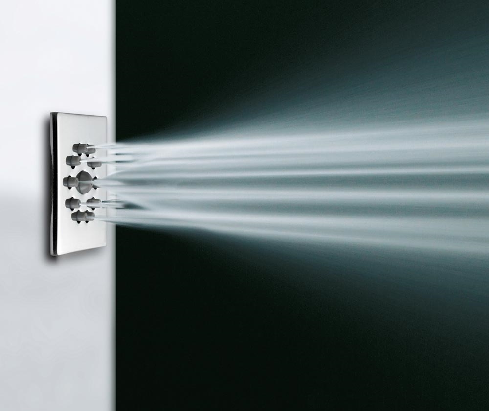 I02136 Потолочный & настенный душ Cubic Flat 40 x 400 mm - Gom - Box BOSSINI  - Вид №1