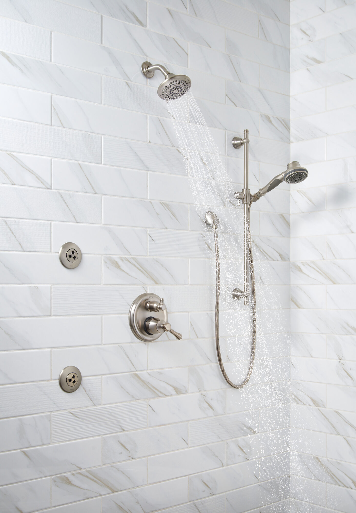 Душевая лейка Raincan с 5 настройками Delta Faucet RP78575-SS25 - Вид №1