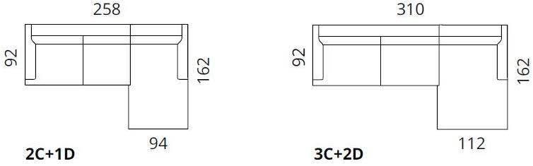 SOFTREND Диван из ткани с шезлонгом Abbott sun-id-1485302 - Вид №3