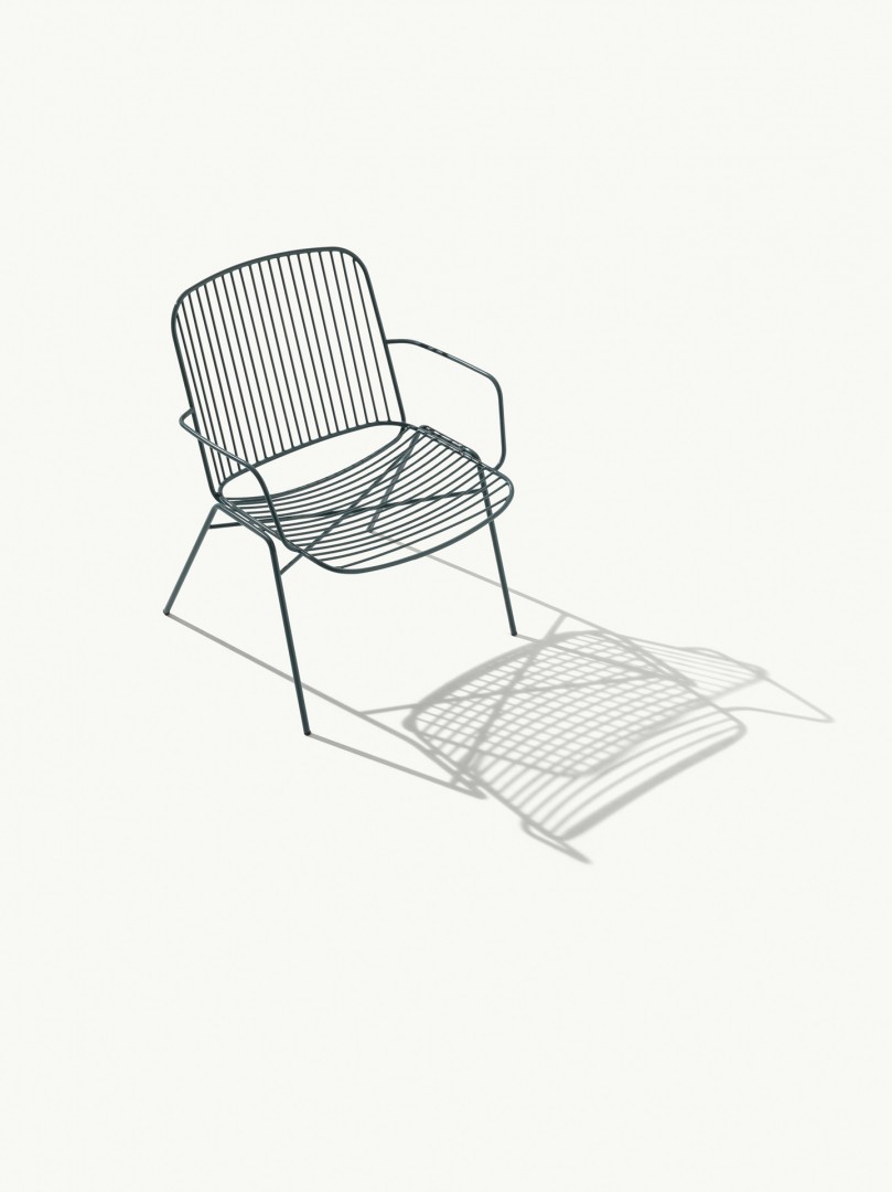 Shade 619 Кресло для отдыха со стальным каркасом на 4 ножках. Сиденье и спинка в стальном каркасе. Et al. Shade - Вид №3