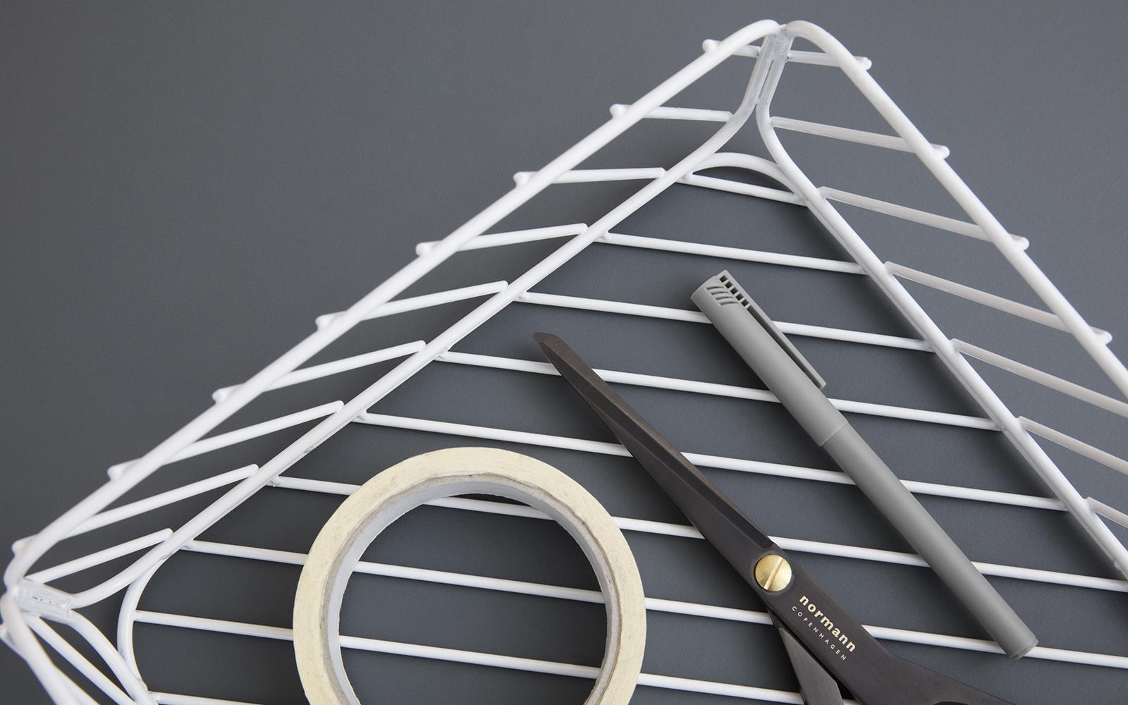 356944 Track Basket 25x25xH9 белый Normann Copenhagen  - Вид №1