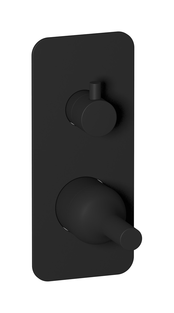 Внешние части встроенного в стену смесителя на 3 потребителя WE ARE IB bi312np Matt Black Batlo