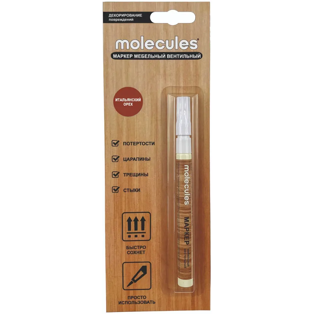Molecules маркер-корректор для деревянных поверхностей Итальянский орех 87601512 STLM-1011767