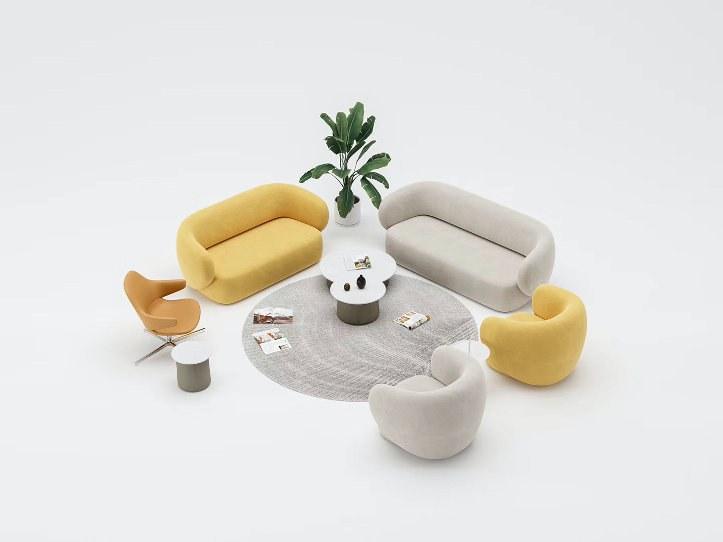 Grado Design 3-х местный тканевый диван Swell Swe-sf-3s - Вид №2