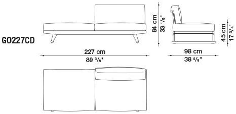 B&B Italia Outdoor Диван с шезлонгом Gio sun-id-1442753 - Вид №18