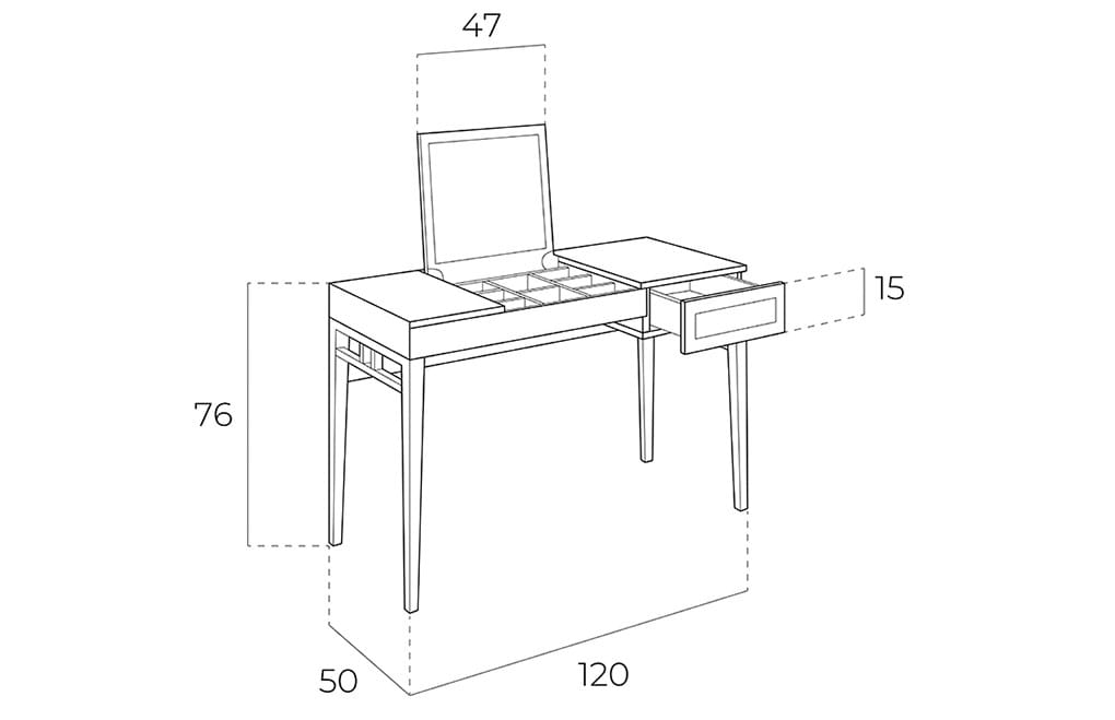 МДФ туалетный столик Angel Cerda Dreams ARCH-00129680 - Вид №5